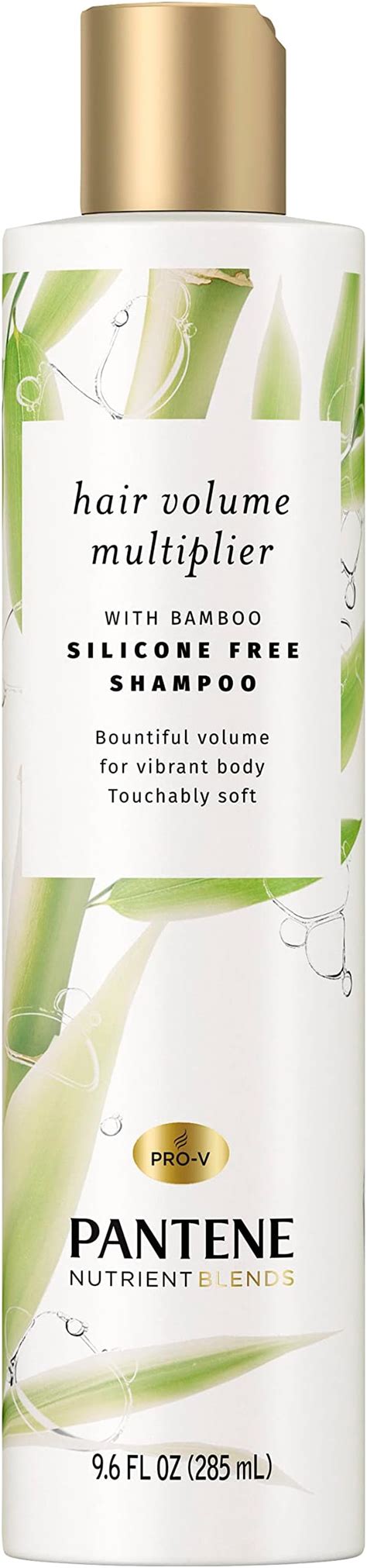 Pantene Volumizing Shampoo With Bamboo Nutrient Blends Hair Volume Multiplier For