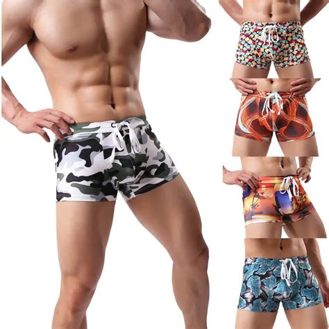 Push Up Mens Swim Trunks Men Swimwear Sexy Swimming Shorts Gay Penis