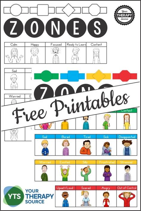 Zones Of Regulation Worksheets