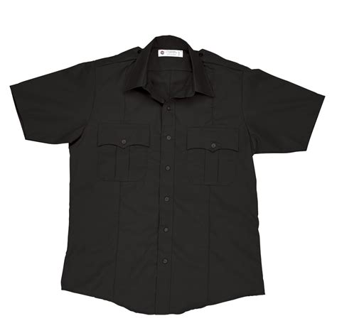 Liberty Uniform 771MBK Black S/S Poly Shirt | Uniform Tactical Supply