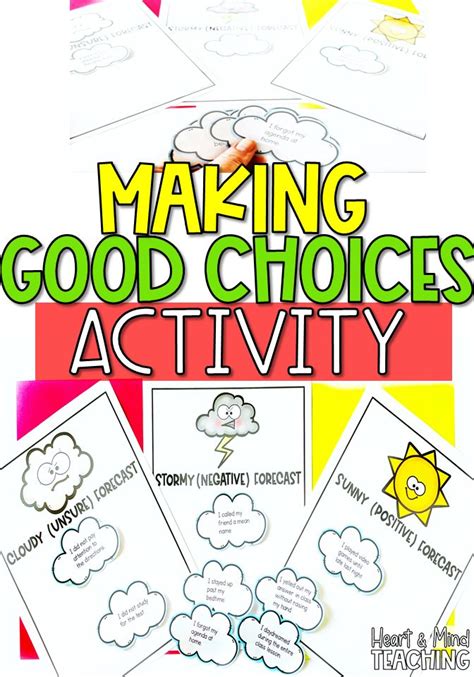 Forecast Your Choices Sorting Activity