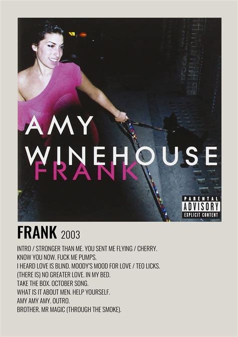 Amy Winehouse Songs Amy Winehouse Frank Frank Album Frank Music