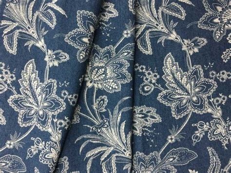 Waverly Follow The Trail Denim Fabric Waverly Fabric Fabric Decor