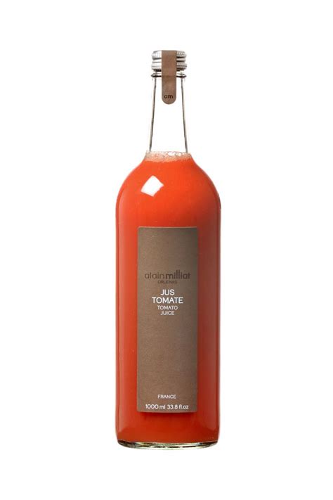 Jus De Tomate Rouge Alain Milliat Jus De Tomate Jardins Secrets