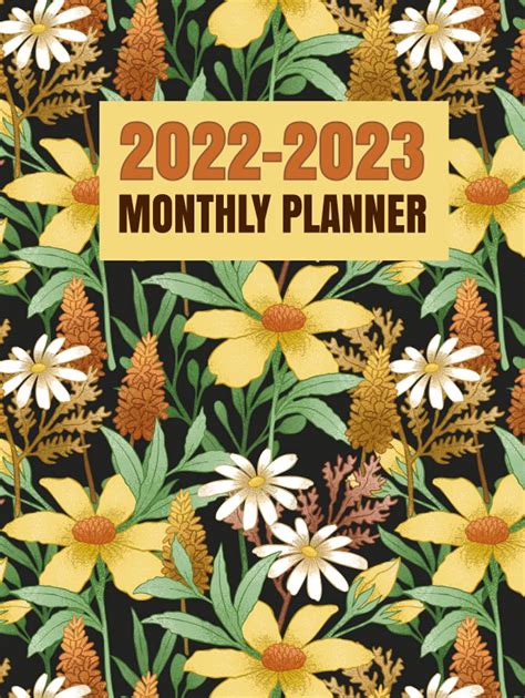 2022-2023 Monthly Planner: Tow year Planner Calendar, 24 Months Calendar Monthly Planner Book ...