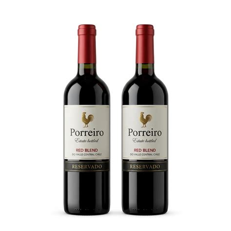 Vinhos Secos Chilenos - 2 Vinhos Tintos Secos Chilenos Porreiro Reservado 750ml | Shopee Brasil