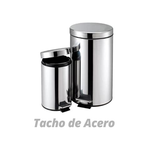 Tacho De Acero Inox Con Pedal Biosystem Peru Sac