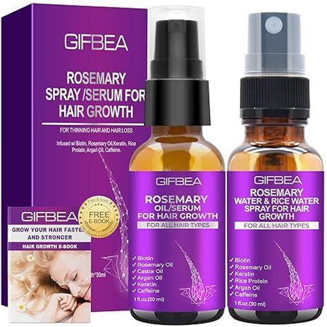 Buy Rosemary Oil Hair Growth Serum Wrosemary Water Rice Water Spray Hair Growthbiotin Castor Oil