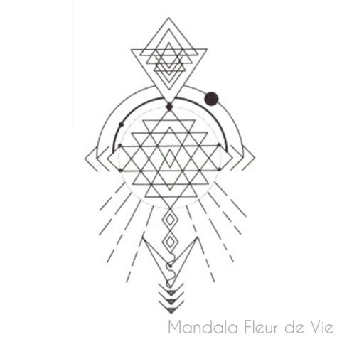 Tatuagem Flor Da Vida Sri Yantra Mandala Vida