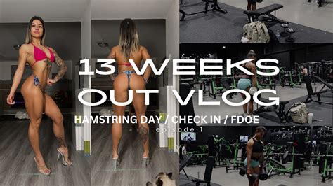 13 WEEKS OUT BIKINI COMPETITOR FDOE HAMSTRING WORKOUT CHECK IN