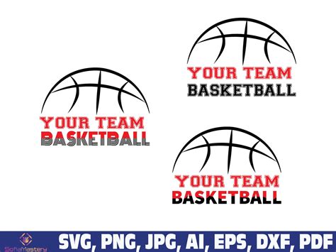 Basketball Svg Basketball Team Custom Svg Basketball Name Etsy