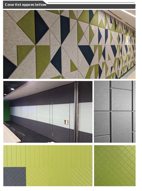 Acoustic Wall Panel Made Of Polyester Fiber MST Acoustics Panel