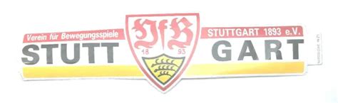 VFB STUTTGART AUTO Aufkleber 44cm groß Sticker Logo Bundesliga Fussball