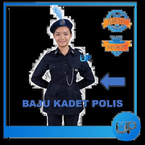 Baju Kadet Polis Uniform Lengan Panjang Uniform Kokurikulum Sekolah