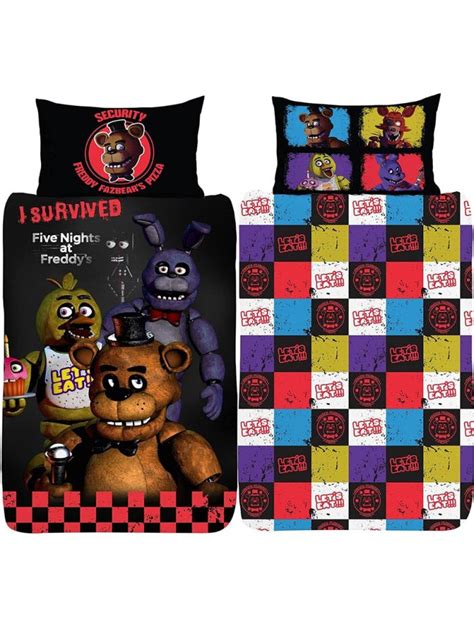 Five Nights At Freddys Single Duvet Cover And Pillowcase Set Bedding And Beyond