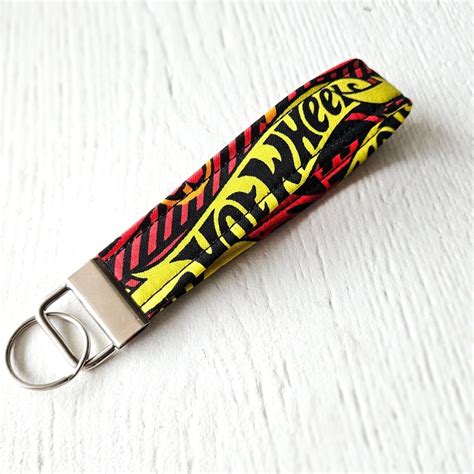 BLAZIN HOTWHEELS Key Fob Wristlet Keychain Lanyard Keychain Hot Wheel Key Keychain