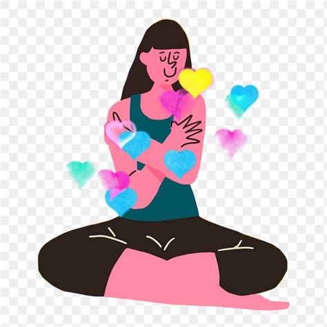 Self Love Woman Png For Health Wellness