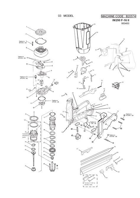 Paslode F P Parts Diagram The Complete Paslode F S Schem