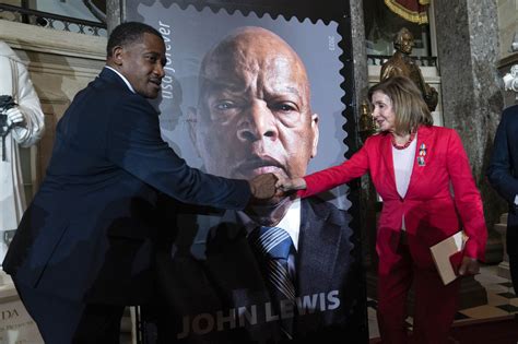 Stamp of civil rights icon John Lewis unveiled in ceremony at the US ...