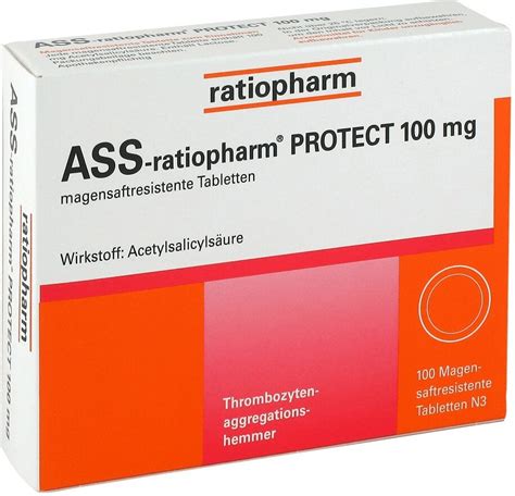 ASS Protect 100 Mg Tabletten Magensaftresistent 100 Stk Ab 2 89