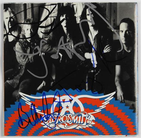 Aerosmith Jsa Fully Autograph Signed Cd Booklet Steven Tyler Joe Perry