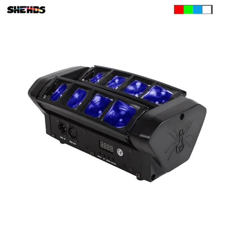 Shehds Mini Lumi Re Araign E Led X W Rgbw T Te Mobile Pour Dj