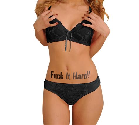 KIT FUCK IT HARD Temporary Tattoo The Rimba Store