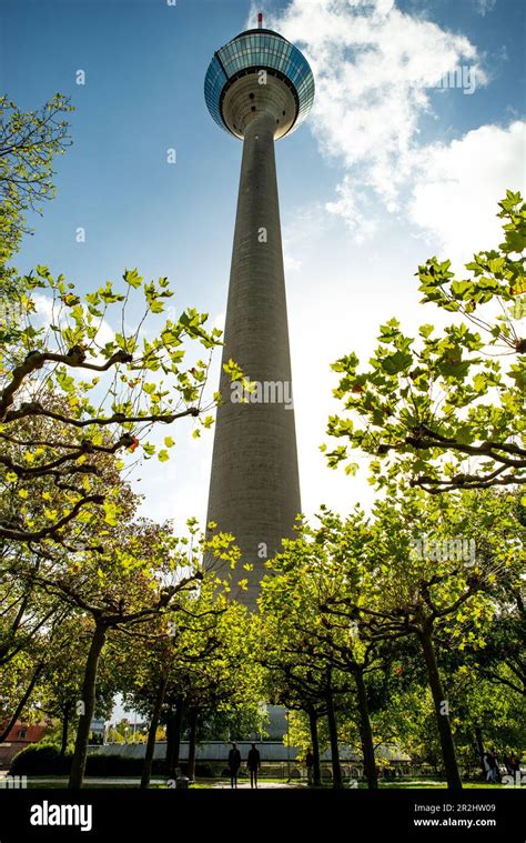 The Rhine tower in Dusseldorf, Germany Stock Photo - Alamy