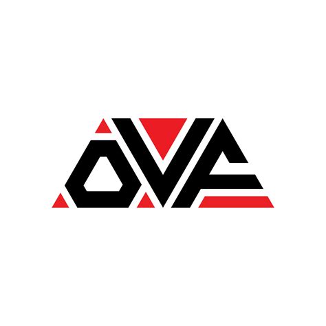 ovf triangle letter logo design  triangle shape ovf triangle logo
