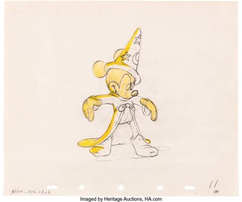 Fantasia The Sorcerers Apprentice Mickey Mouse Animation Drawing Walt