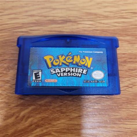 Pokemon Sapphire Version GBA Game Boy Advance 2003 Authentic Tested