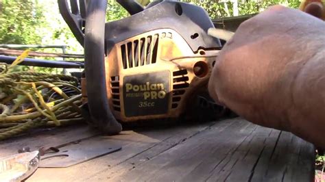 Poulan Pro Chainsaw Rope Starter Repair Easy YouTube