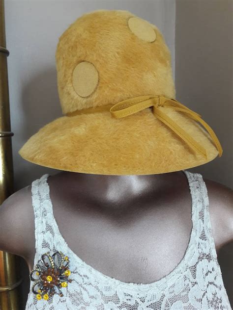 Amazing And Iconic 60s Betmar Polka Dot Bucket Hat Comes With Etsy