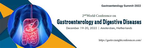 Gastroenterology And Digestive Diseases Conference Series International Scientific And