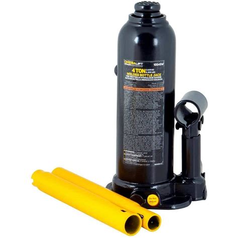 Ton Lbs Capacity Hydraulic Welded Bottle Jack With Side Pump