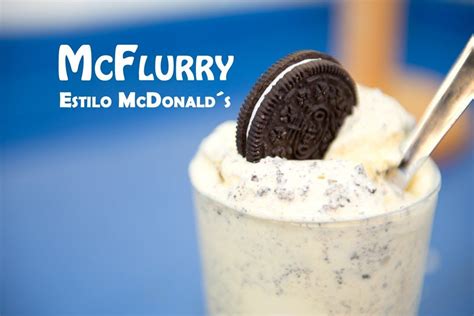 Helado McFlurry De M Ms O Oreos Estilo McDonalds Mousse De Chocolate