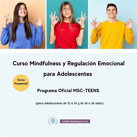 Curso Mindfulness Y Regulación Emocional Para Adolescentes Y Jóvenes