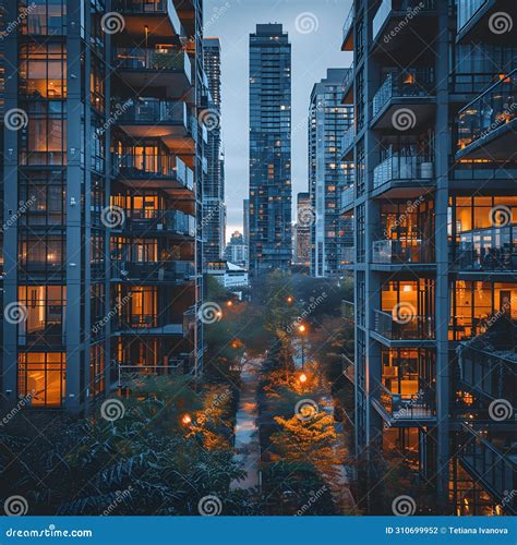 Downtown S Transformation: from Old To Bold. Stock Illustration