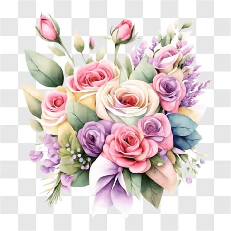 Download Heart-shaped Flower Bouquet for Love and Celebration PNG ...