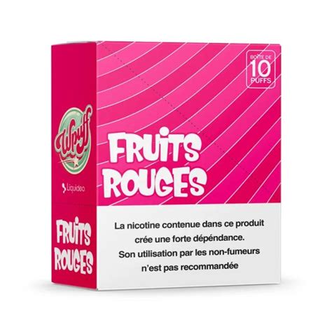 Puff Fruits Rouges Wpuff By Liquid O