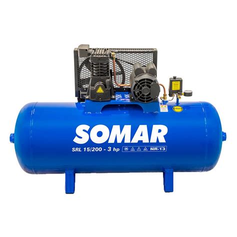 Compressor Ar SRL 15 Pés 220V 380V Trifásico SOMAR 10023025