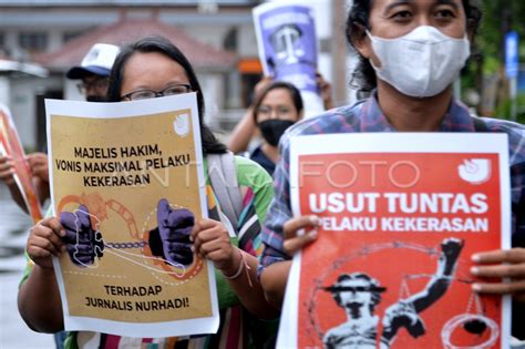 AKSI SOLIDARITAS JURNALIS BALI ANTARA Foto