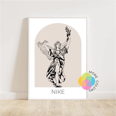 NIKE Goddess of Victory Ancient Mythology Illustration - Etsy