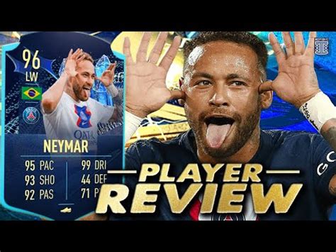 96 TEAM OF THE SEASON MOMENTS NEYMAR PLAYER REVIEW TOTS FIFA 23