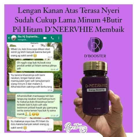 Jual D Neervhie Pil Hitam Ajaib Energy Booster Botol Isi Original