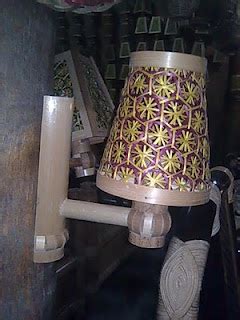 PUSAT KERAJINAN BAMBU: LAMPU HIAS BAMBU