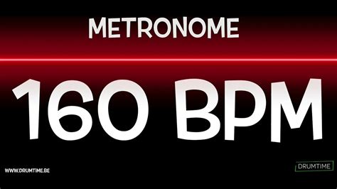 160 BPM - Metronome - YouTube