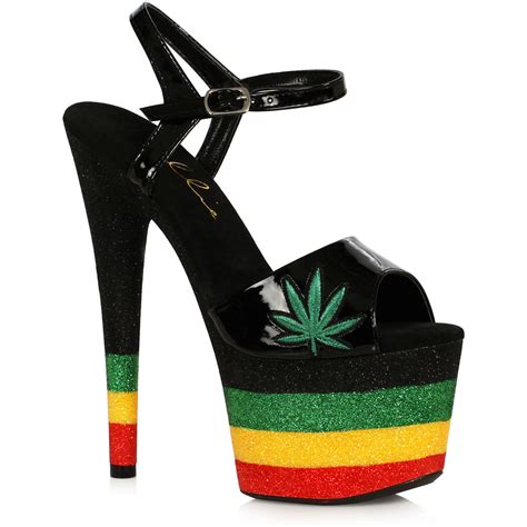 ellie  stiletto wglitter platform  marijuana upper kaya fenvy