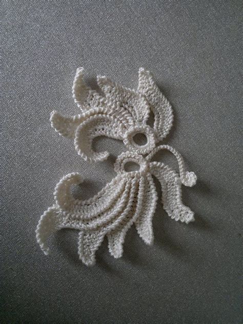 Irish Crochet Flower Leaf Pattern Applique Flower Leaf Lace Motifs Crochet Embellishment