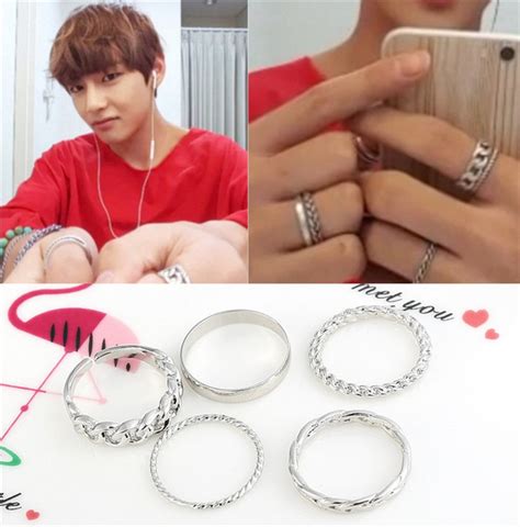 [ベスト] bts v silver rings 381080-Bts v silver rings